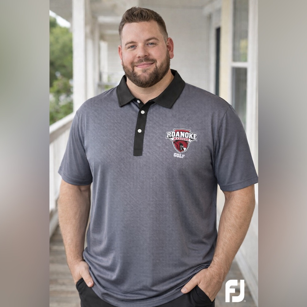 FootJoy Black and Gray Polo Shirt
